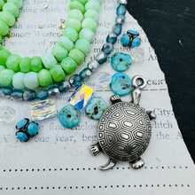 Load image into Gallery viewer, Green Opal Turtle Necklace Mix
