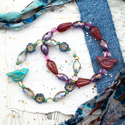 Soar | DIY Jewelry Inspiration | Nostalgica Finished Piece