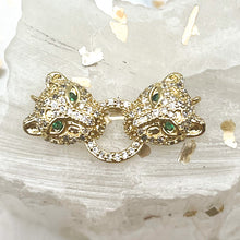 Load image into Gallery viewer, Jeweled Golden Jaguar Link
