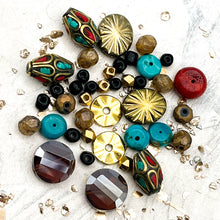 Load image into Gallery viewer, Turquoise &amp; Gold Bead Mix

