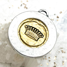 Load image into Gallery viewer, Mixed Metal Cross Coin Pendant

