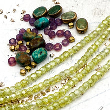 Load image into Gallery viewer, Turquoise and CZ Necklace Kit
