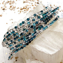 Load image into Gallery viewer, Crystal Stretch Bracelet - Teal
