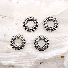 Load image into Gallery viewer, Large Hole Silver Spacer Set (4pcs)

