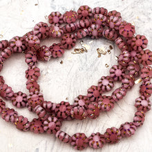 Load image into Gallery viewer, 9mm Cactus Flower Pink and Dusty Rose with Volcano Wash
