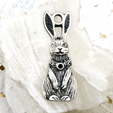 Load image into Gallery viewer, Antique Silver Bunny Charm

