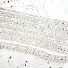 Load image into Gallery viewer, Clear Faceted Crystal Rondelle Strand
