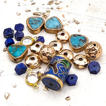 Load image into Gallery viewer, Lapis, Turquoise, and Cloisonne Mix
