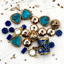 Load image into Gallery viewer, Lapis, Turquoise, and Cloisonne Mix
