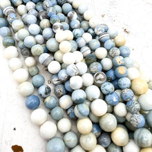 Load image into Gallery viewer, Graduated Round Blue Opal Gemstone Strand
