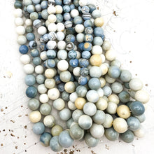 Load image into Gallery viewer, Graduated Round Blue Opal Gemstone Strand
