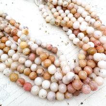 Load image into Gallery viewer, Faceted Round Pink Opal Gemstone Strand
