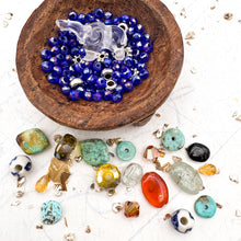 Load image into Gallery viewer, Elephant Bead Mix - Cobalt and Quartz
