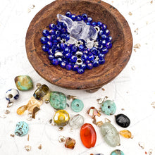 Load image into Gallery viewer, Elephant Bead Mix - Cobalt and Quartz
