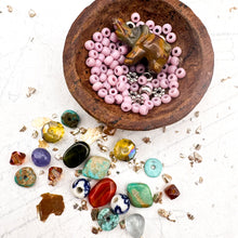 Load image into Gallery viewer, Elephant Bead Mix - Light Pink and Jasper
