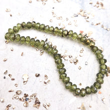 Load image into Gallery viewer, 2x3mm Rondelle Avocado With Etched And Gold Luster Finishes
