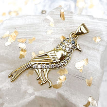 Load image into Gallery viewer, 18K Gold Plated Bird Pendant

