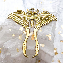 Load image into Gallery viewer, 18K Gold Plated Moth Pendant
