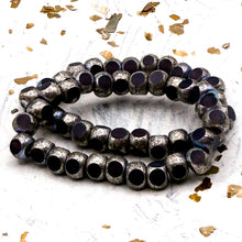 Load image into Gallery viewer, 5mm Trica Matte Grape With Antique Silver
