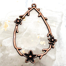 Load image into Gallery viewer, Antique Copper Plated Flower Charm

