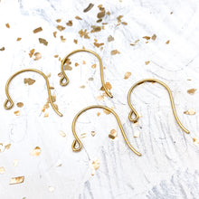 Load image into Gallery viewer, Antique Gold Ear Wire Hooks Set - 4pcs
