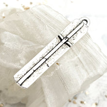 Load image into Gallery viewer, Antique Silver Elongated Cross Pendant
