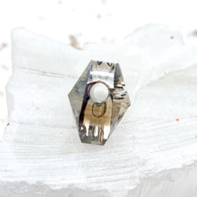 Load image into Gallery viewer, 14mm Bronze Premium Crystal Large Hole Heart Bead
