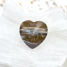Load image into Gallery viewer, 14mm Bronze Premium Crystal Large Hole Heart Bead
