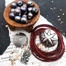 Load image into Gallery viewer, Leather and Pearl Bracelet Kit
