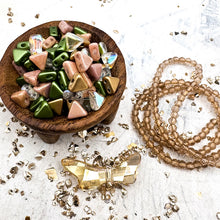 Load image into Gallery viewer, Pastel Rose &amp; Emerald Champagne Spring Triangle Kit
