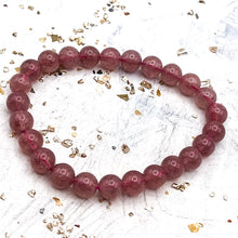 Load image into Gallery viewer, Strawberry Quartz Stretch Bracelet
