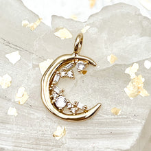 Load image into Gallery viewer, Quarter Moon Charm
