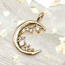 Load image into Gallery viewer, Quarter Moon Charm
