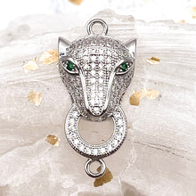 Load image into Gallery viewer, Silver Jaguar Head Link
