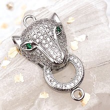 Load image into Gallery viewer, Silver Jaguar Head Link
