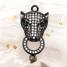 Load image into Gallery viewer, Gunmetal Jaguar Head Link
