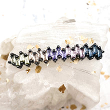 Load image into Gallery viewer, Colorful Rectangle Gunmetal Connector Charm
