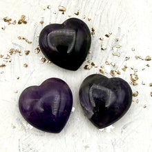Load image into Gallery viewer, Amethyst Heart Worry Stone

