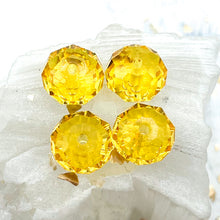 Load image into Gallery viewer, Citrine Faceted Briolette Crystal Bead Pair
