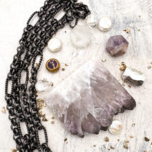 Load image into Gallery viewer, Amethyst Slice Necklace Mix
