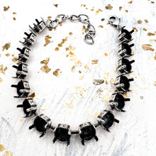 Load image into Gallery viewer, Pre Order 8mm Antique Silver Sparkle Bracelet
