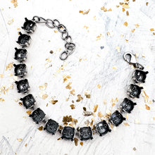 Load image into Gallery viewer, Pre Order 8mm Antique Silver Sparkle Bracelet
