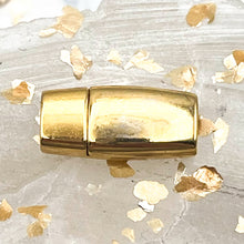 Load image into Gallery viewer, 5mm Flat Tapered Magnetic Gold Clasp
