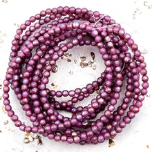 Load image into Gallery viewer, 3mm Round Druk Metallic Pink with a Metallic Pink Wash

