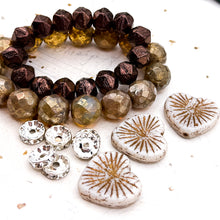 Load image into Gallery viewer, Czech Heart Mix - Beautiful Browns
