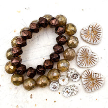 Load image into Gallery viewer, Czech Heart Mix - Beautiful Browns
