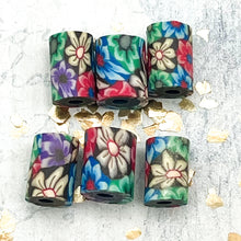 Load image into Gallery viewer, 6 pc Wildflower Polymer Clay Bead Set
