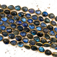 Load image into Gallery viewer, Lined Labradorite Drop Bead Strand

