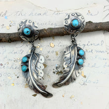 Load image into Gallery viewer, Leaf Sterling Silver Earrings - Tucson Find
