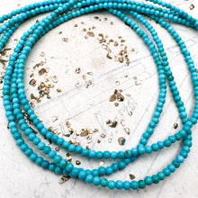 Load image into Gallery viewer, Pre Order 2.5mm Kingman Mine Round Turquoise
